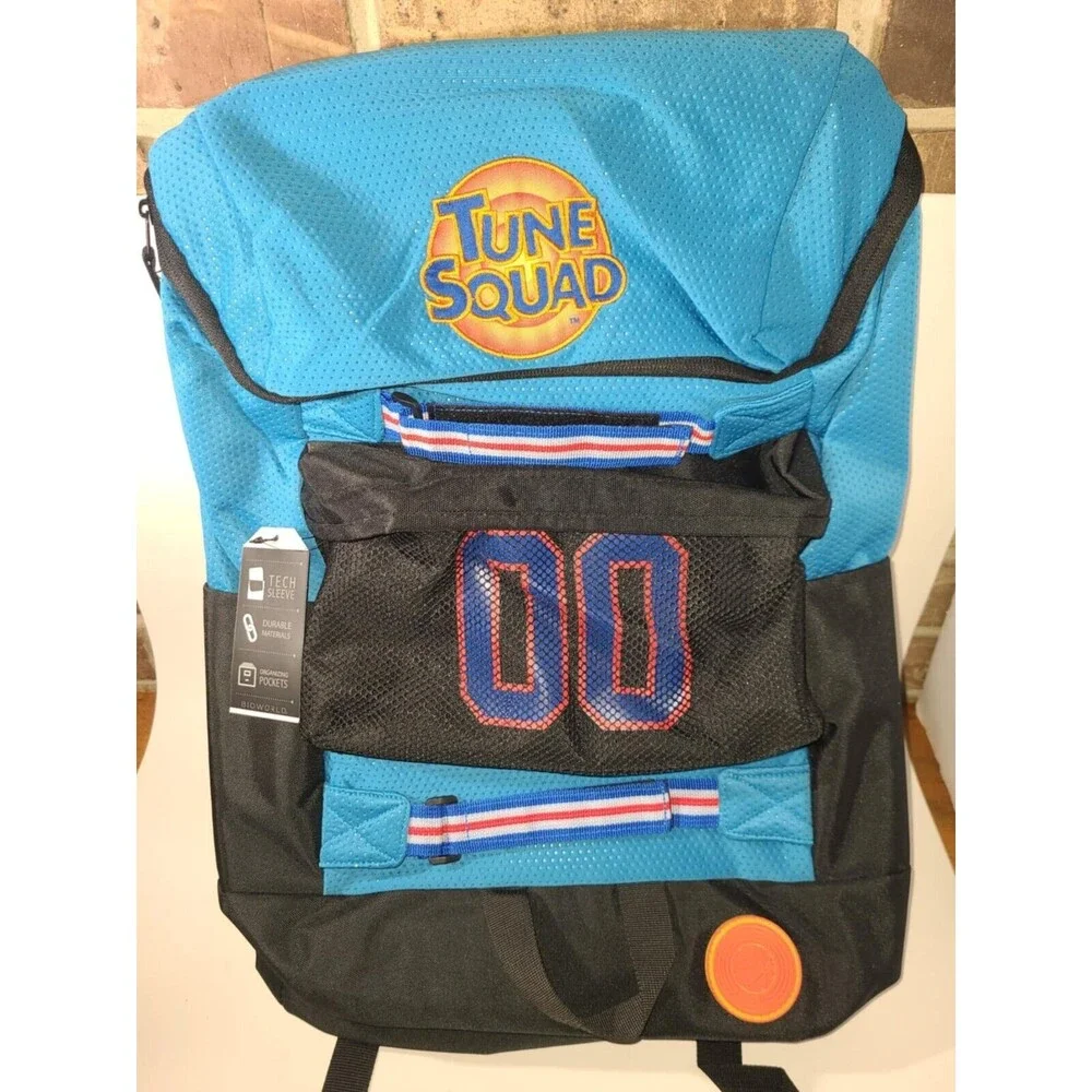 BIOWORLD SPACE JAM TUNE SQUAD LOONEY TUNES CLASSIC MOVIE JERSEY BACKPACK NEW